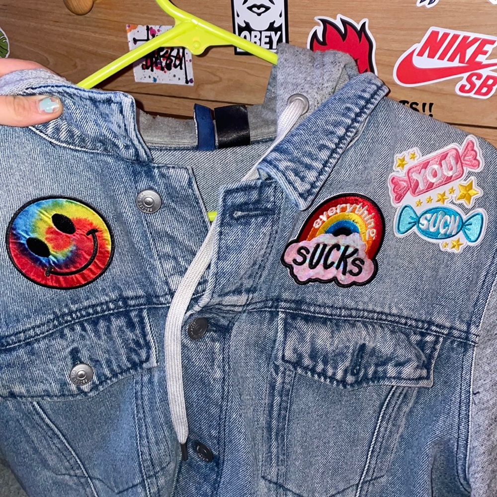 Patched Jean jacket